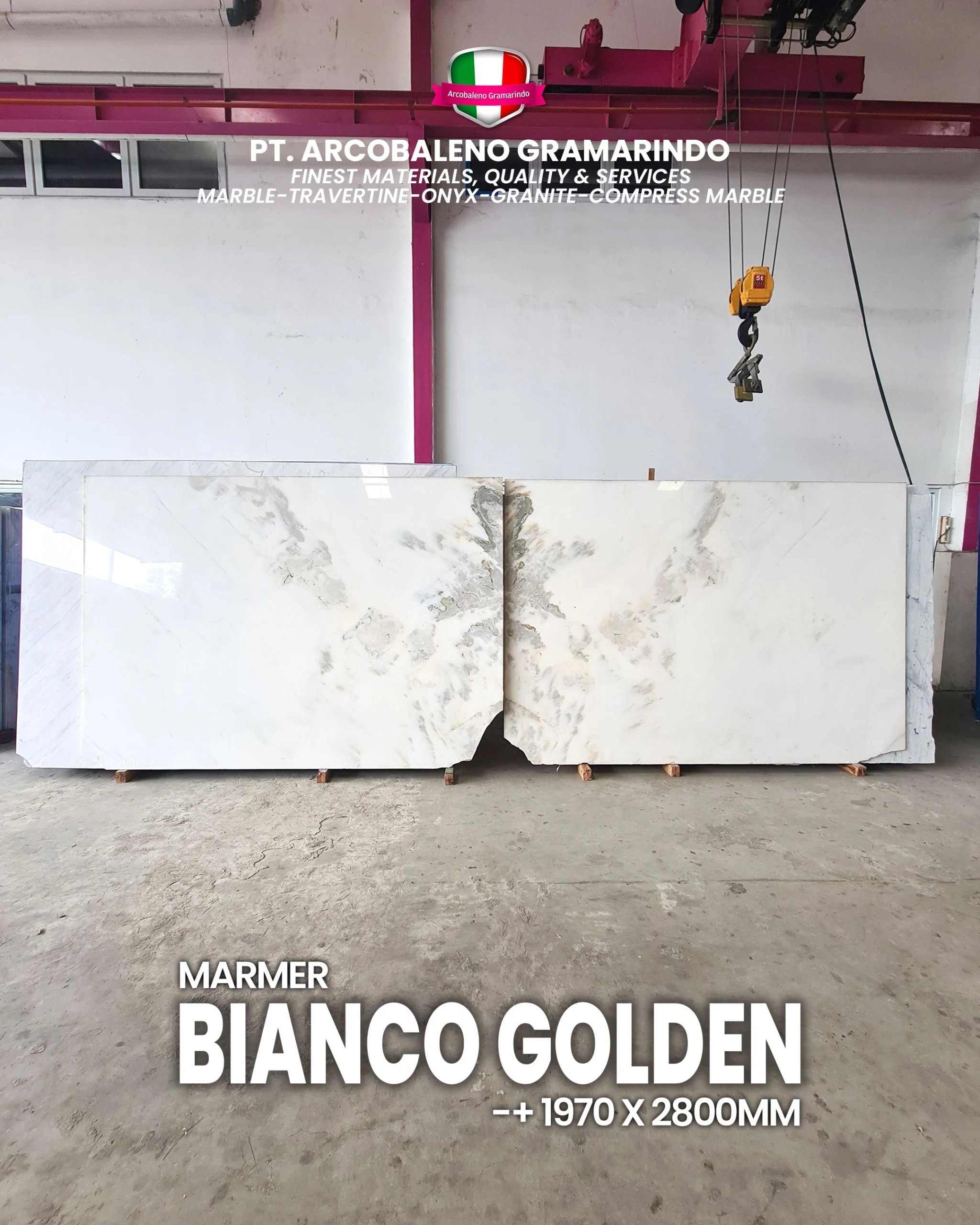 BIANCO GOLDEN BOOKMATCH